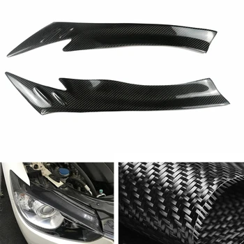 Налобный фонарь из углеродного волокна, наклейка для бровей, накладка на веко Переднего головного света, накладка для бровей Mazda CX-5 2013-2016