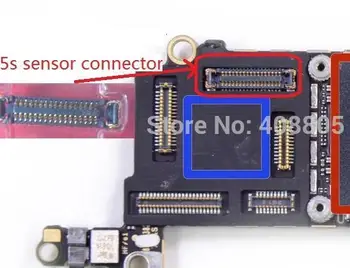 10 шт./лот Оригинальный новый для iPhone 5S 5C J1 сенсор фронтальной маленькой камеры гибкий разъем FPC на материнской плате mainboard