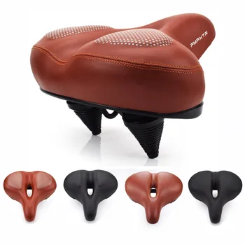 Удобное седло Mtb, утолщенное губчатое велосипедное седло, силиконовое седло для дальних поездок, подушка для велосипедного сиденья, пружинная амортизация