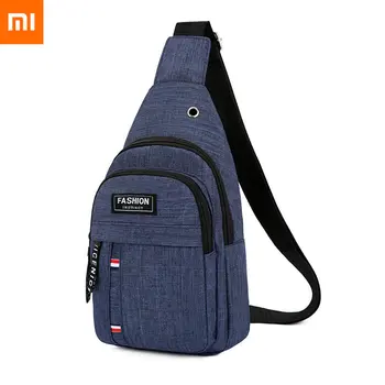 Мужская Нагрудная сумка Xiaomi, Новая Модная Повседневная Спортивная Водонепроницаемая сумка через плечо в Корейском стиле, Нагрудная сумка через плечо для Мужчин