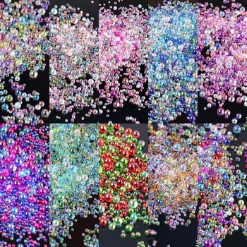 100 г круглых градиентных разноцветных шариков с пузырьками для шитья платья, сумки для одежды, обуви, ювелирных изделий, эпоксидного чехла для телефона, дизайна ногтей своими руками