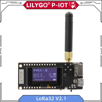 LILYGO® TTGO LoRa32 V2.1 1.6.1 ESP32 LoRa 433 МГц 868 МГц 915 МГц Плата разработки 0,96 Дюймовая OLED TF карта BLE WIFI Беспроводной модуль