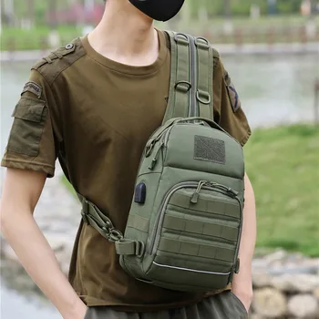 Мужская тактическая сумка через плечо, Военный армейский рюкзак Molle, Камуфляжный рюкзак для охоты, скалолазания, пешего туризма, кемпинга, сумка для рыбалки
